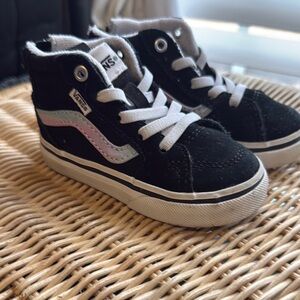 Vans Kids Black High-Top Sneakers